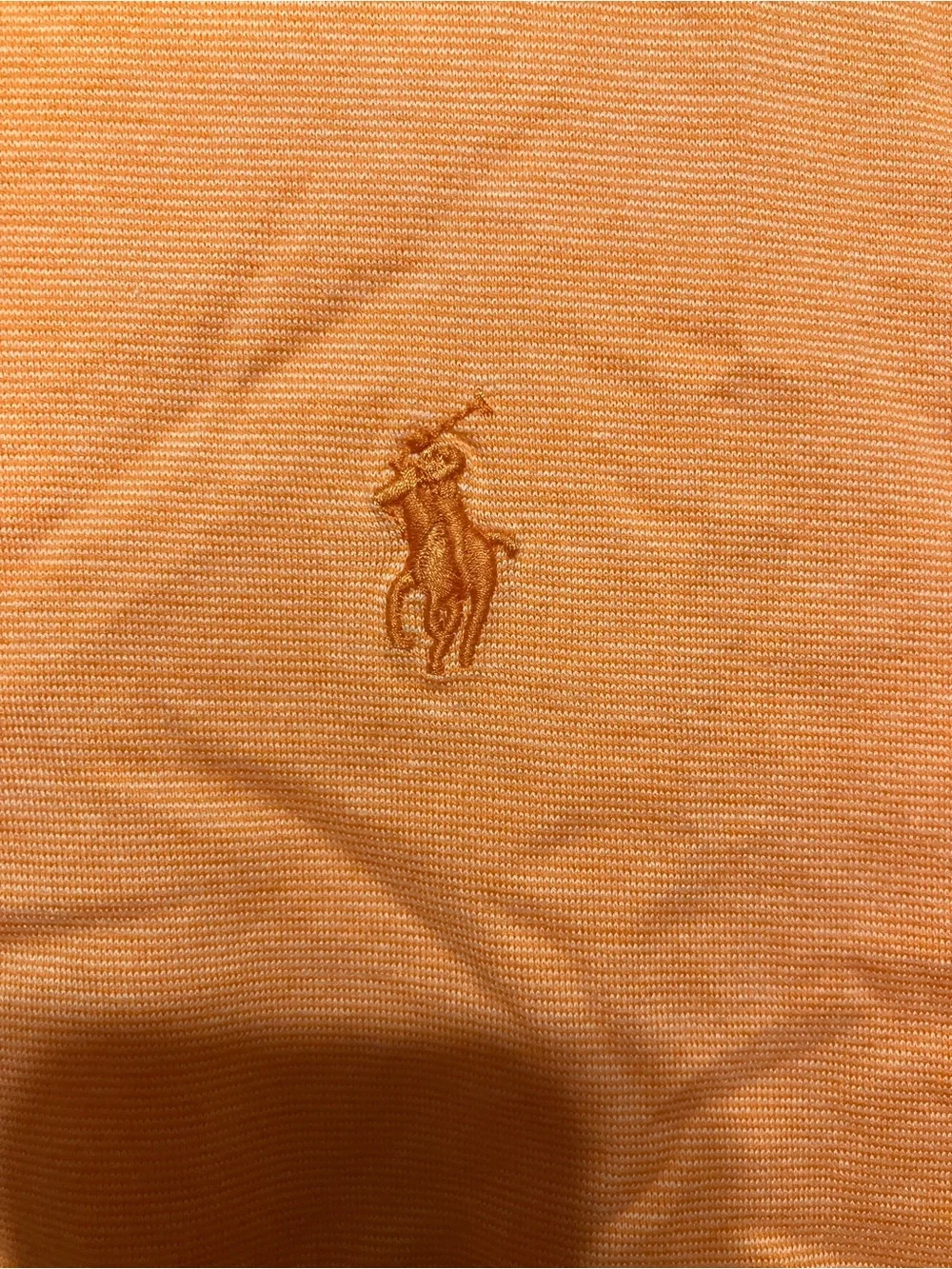 Ralph Lauren XXL Men’s Orange Pima Cotton Short-Sleeve Polo with Contrast Collar